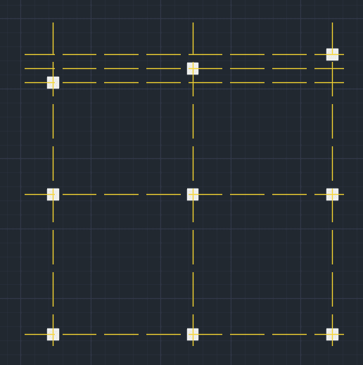 نحوه آکس بندی ستون