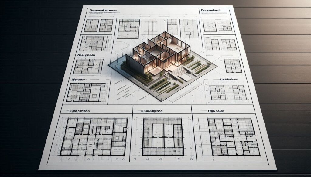 مراحل شیت بندی معماری