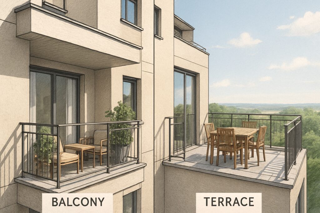 فرق بالکن و تراس چیست