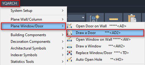 Door command tutorial in YQArch 12
