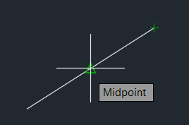 نمایش خودکار Midpoint خط