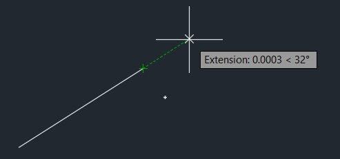 نمایش خودکار Extend خط