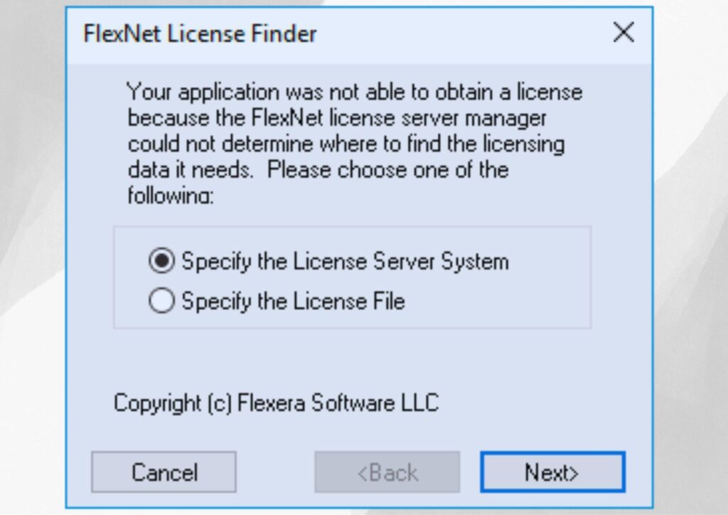 FlexNet License Finder