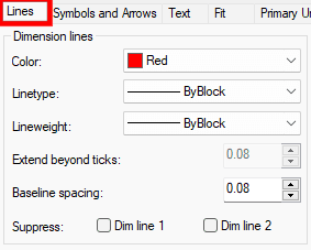 Dimension Lines