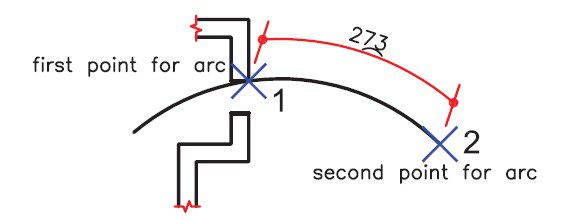 Additional settings in the Arc Length command 1