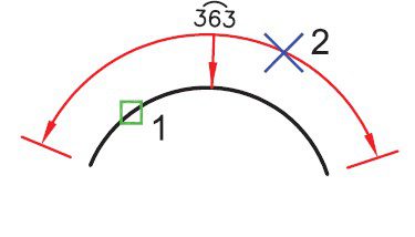 تنظیمات اضافی در دستور Arc Length