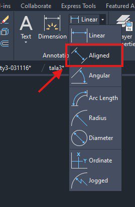 Dimensioning slanted lines in AutoCAD 2