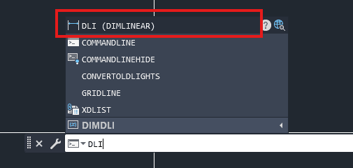 How to execute the DimLinear command in AutoCAD 2