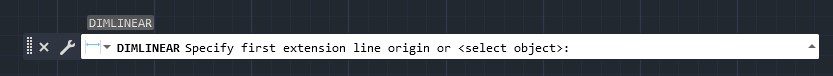 Performing dimensioning with the DIMLINEAR command