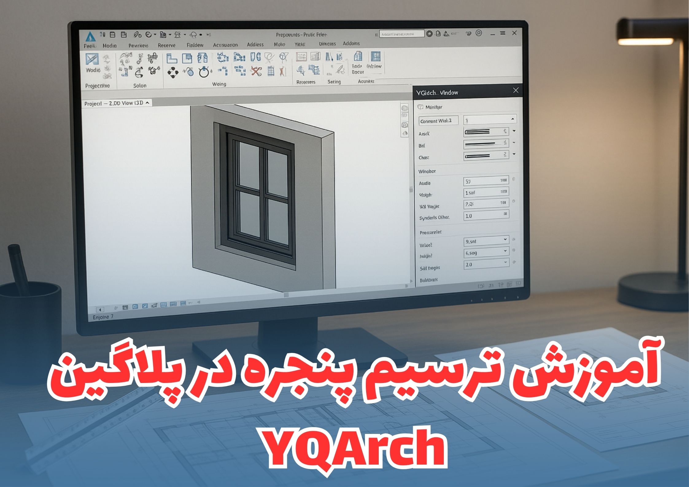 ترسیم پنجره در پلاگین YQArch