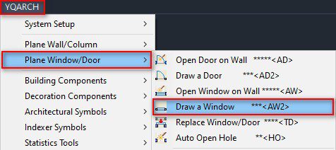 Window drawing in YQArch plugin 15
